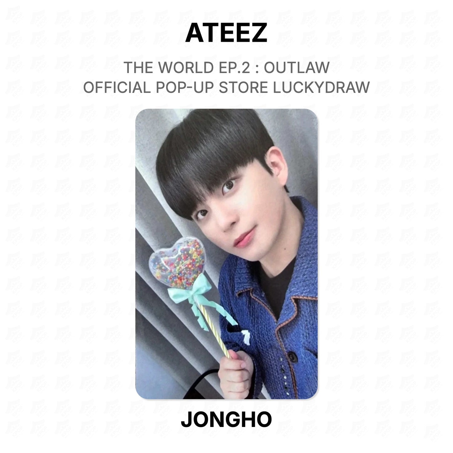 ATEEZ THE WORLD EP.2 : OUTLAW OFFICIAL POP-UP STORE LUCKYDRAW Official Photocard