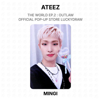 ATEEZ THE WORLD EP.2 : OUTLAW OFFICIAL POP-UP STORE LUCKYDRAW Official Photocard