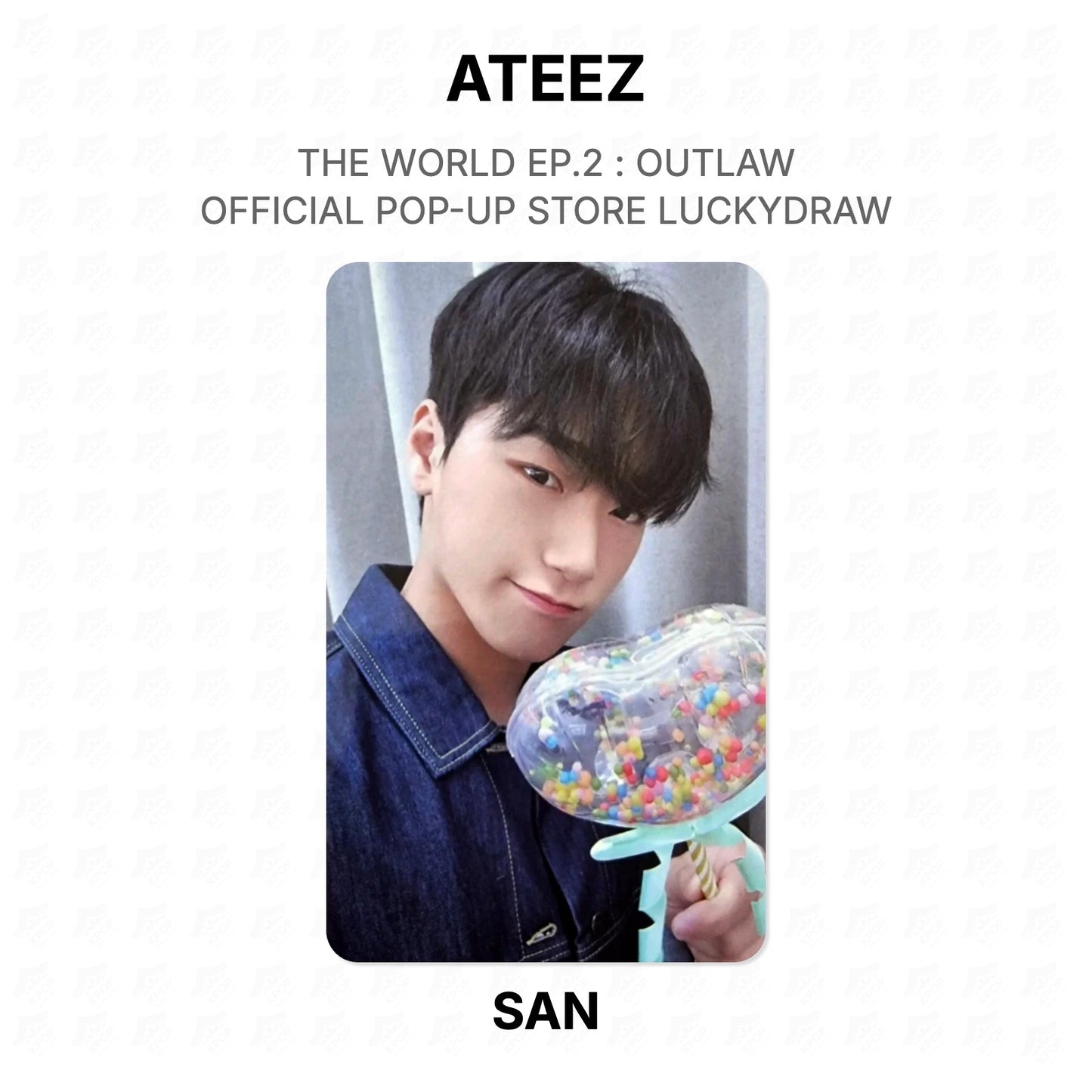 ATEEZ THE WORLD EP.2 : OUTLAW OFFICIAL POP-UP STORE LUCKYDRAW Official Photocard