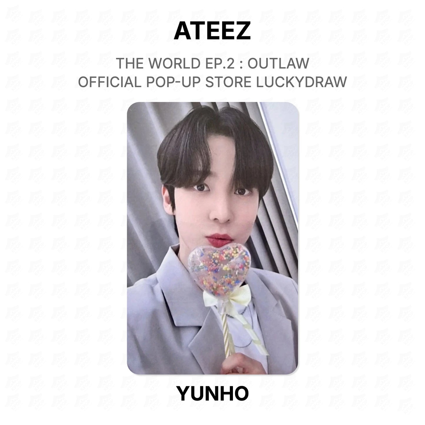ATEEZ THE WORLD EP.2 : OUTLAW OFFICIAL POP-UP STORE LUCKYDRAW Official Photocard