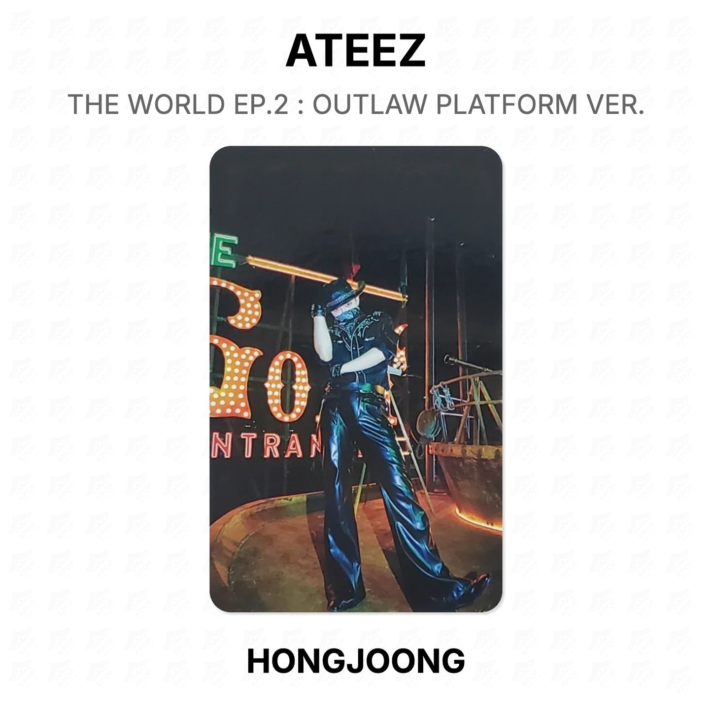 ATEEZ THE WORLD EP.2 : OUTLAW PLATFORM VER. Official Photocard