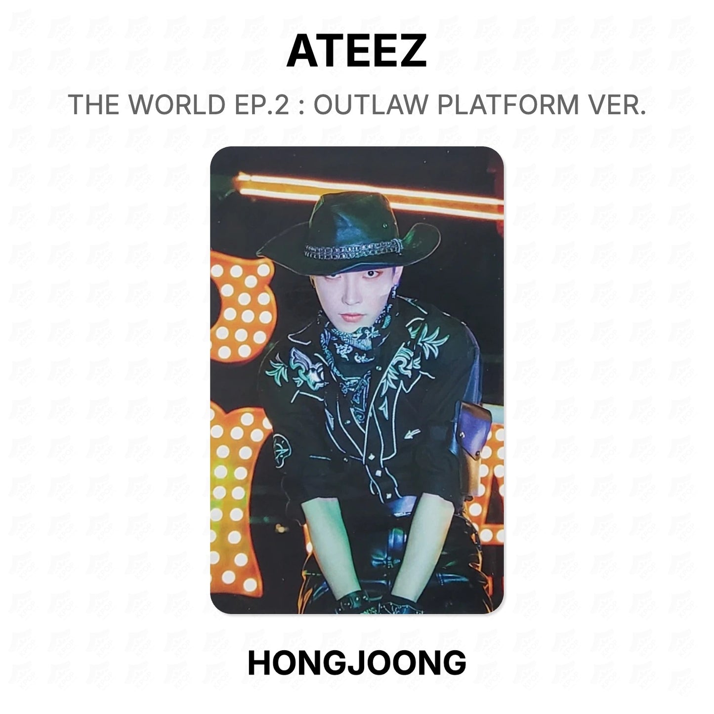 ATEEZ THE WORLD EP.2 : OUTLAW PLATFORM VER. Official Photocard