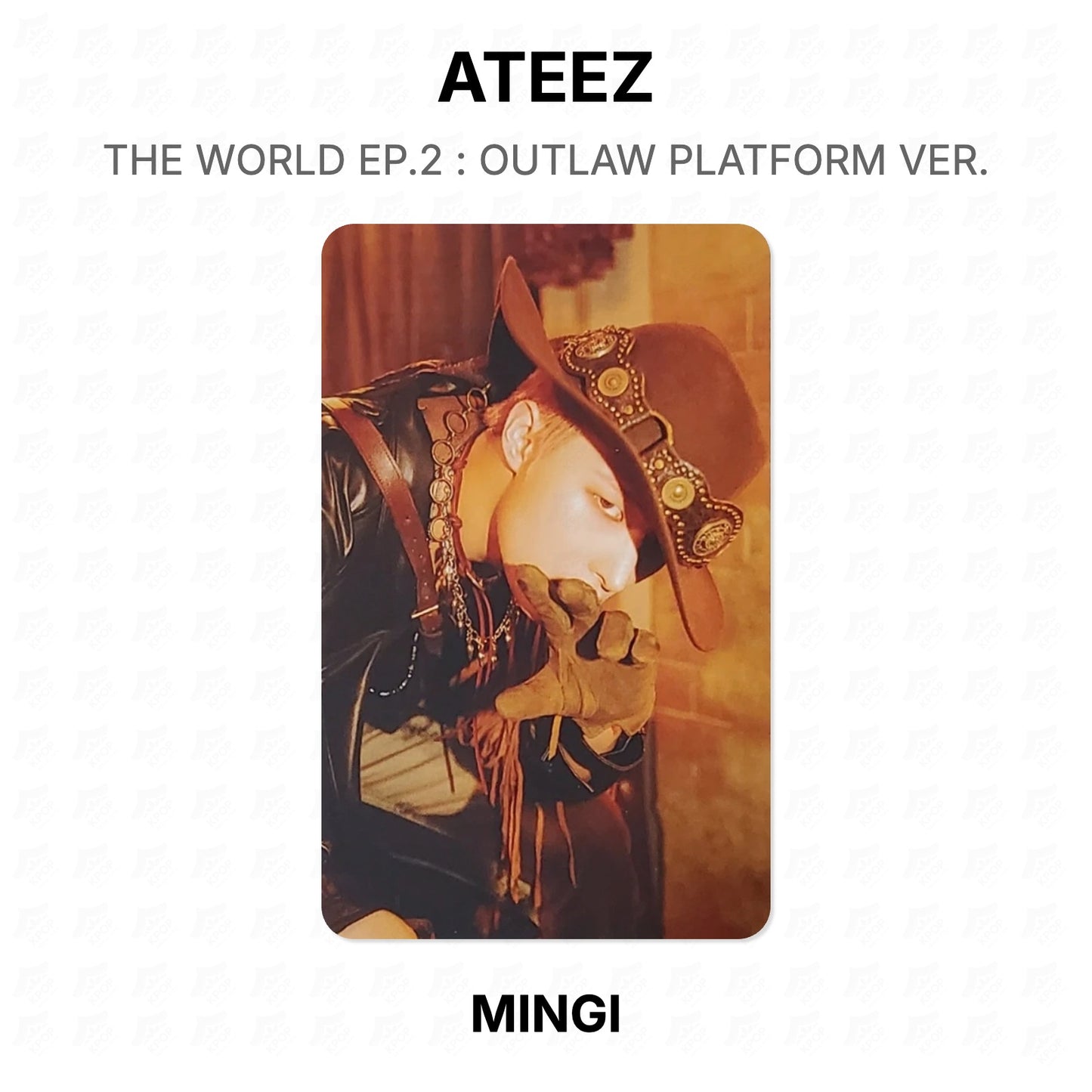 ATEEZ THE WORLD EP.2 : OUTLAW PLATFORM VER. Official Photocard