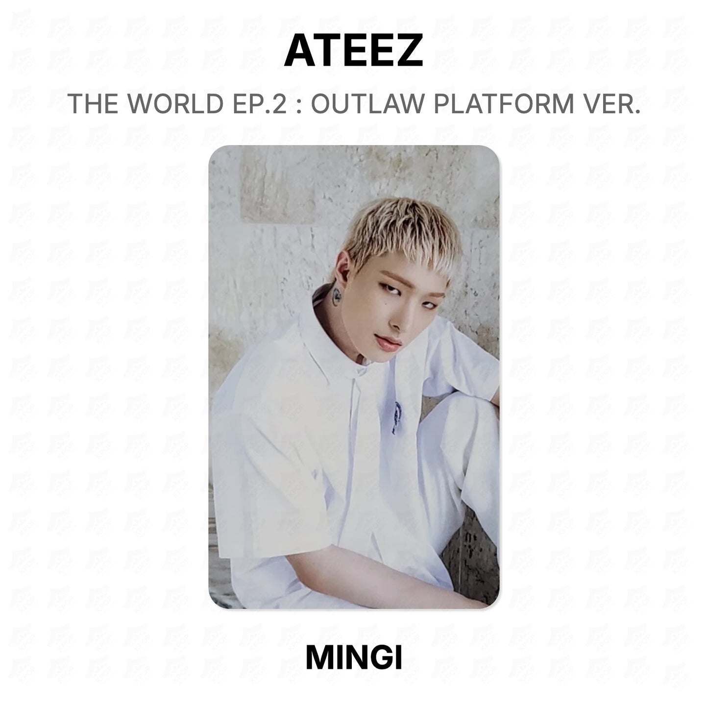 ATEEZ THE WORLD EP.2 : OUTLAW PLATFORM VER. Official Photocard