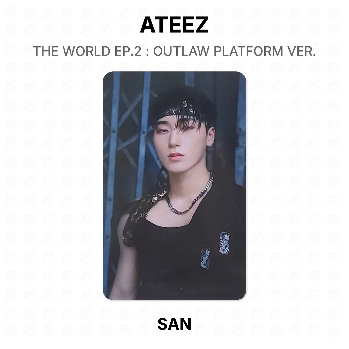 ATEEZ THE WORLD EP.2 : OUTLAW PLATFORM VER. Official Photocard