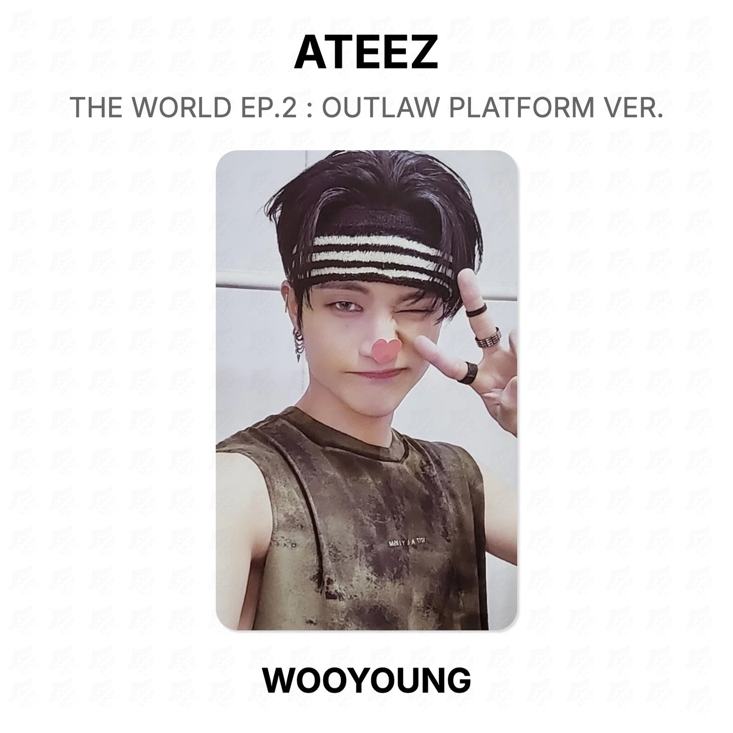 ATEEZ THE WORLD EP.2 : OUTLAW PLATFORM VER. Official Photocard