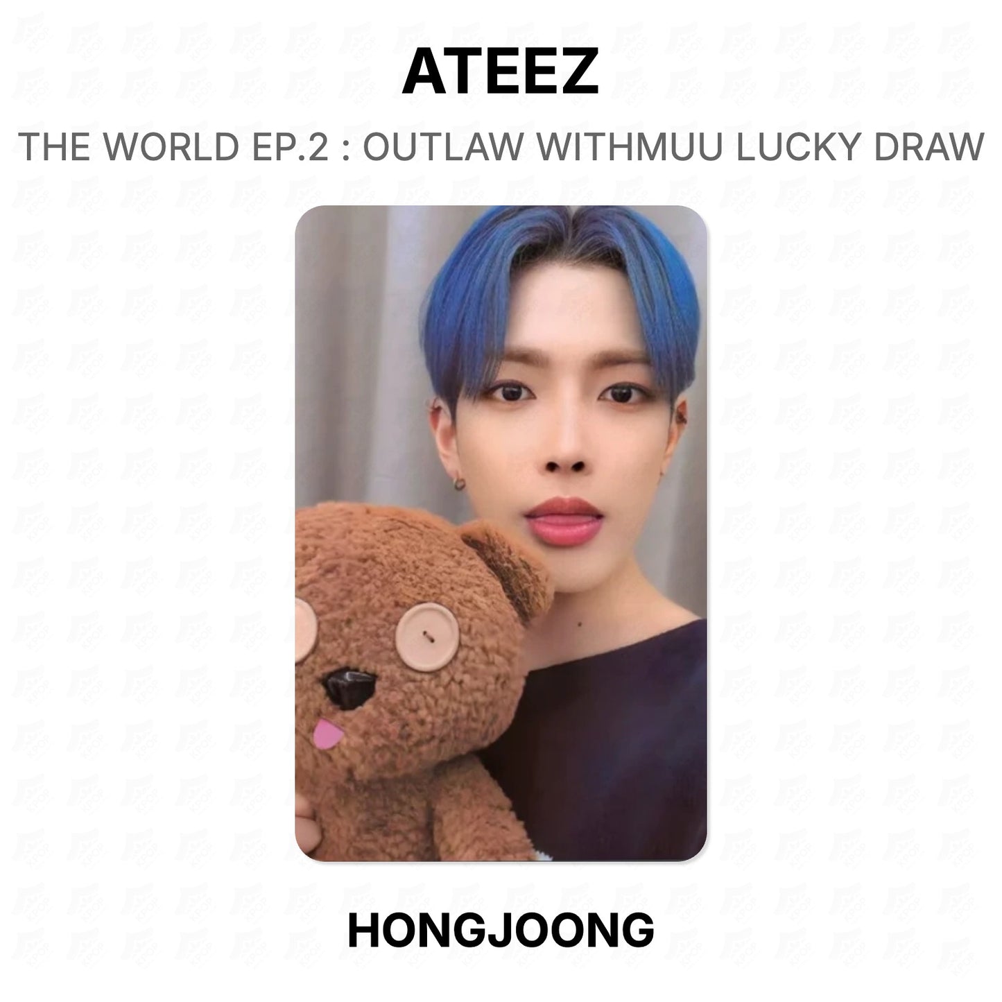 ATEEZ THE WORLD EP.2 : OUTLAW WITHMUU LUCKY DRAW Official Photocard