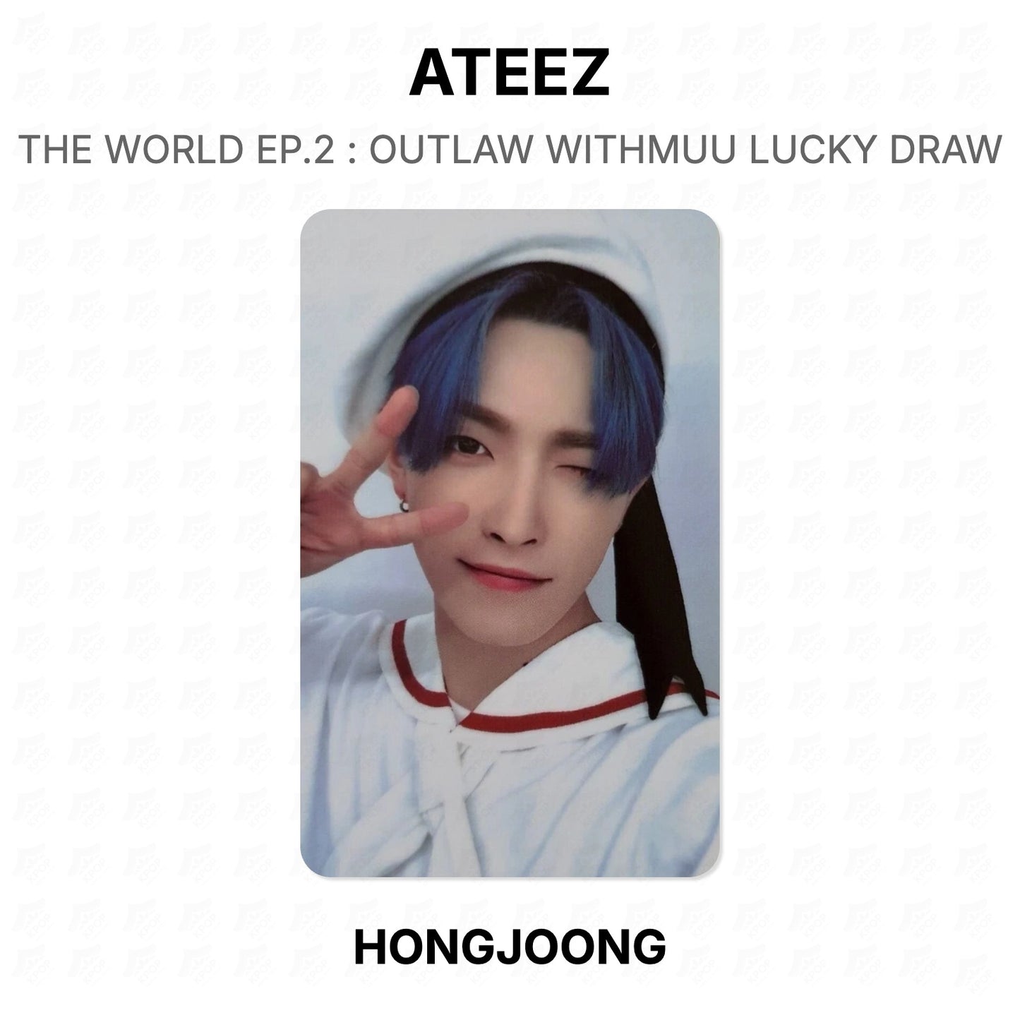 ATEEZ THE WORLD EP.2 : OUTLAW WITHMUU LUCKY DRAW Official Photocard