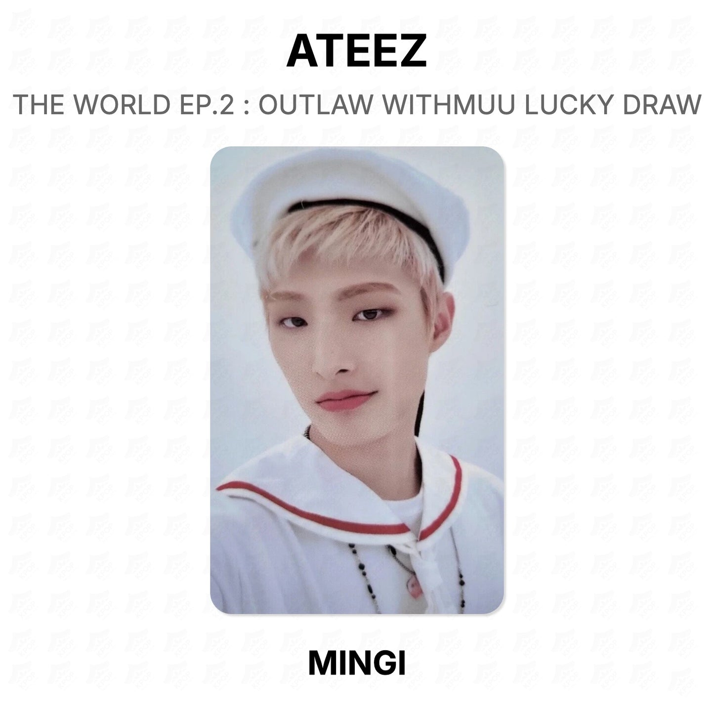 ATEEZ THE WORLD EP.2 : OUTLAW WITHMUU LUCKY DRAW Official Photocard