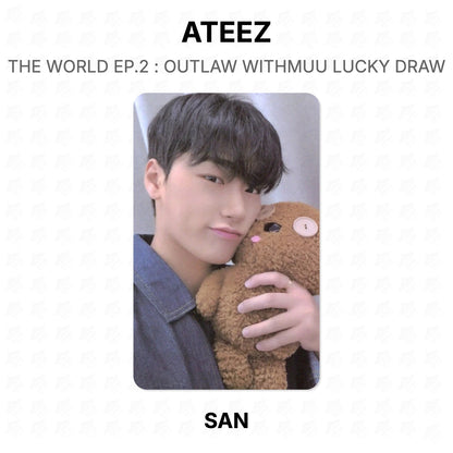 ATEEZ THE WORLD EP.2 : OUTLAW WITHMUU LUCKY DRAW Official Photocard