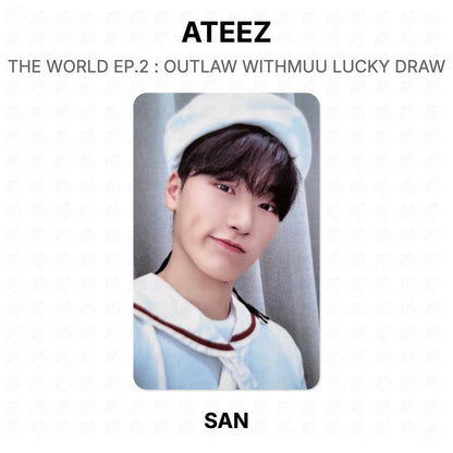ATEEZ THE WORLD EP.2 : OUTLAW WITHMUU LUCKY DRAW Official Photocard