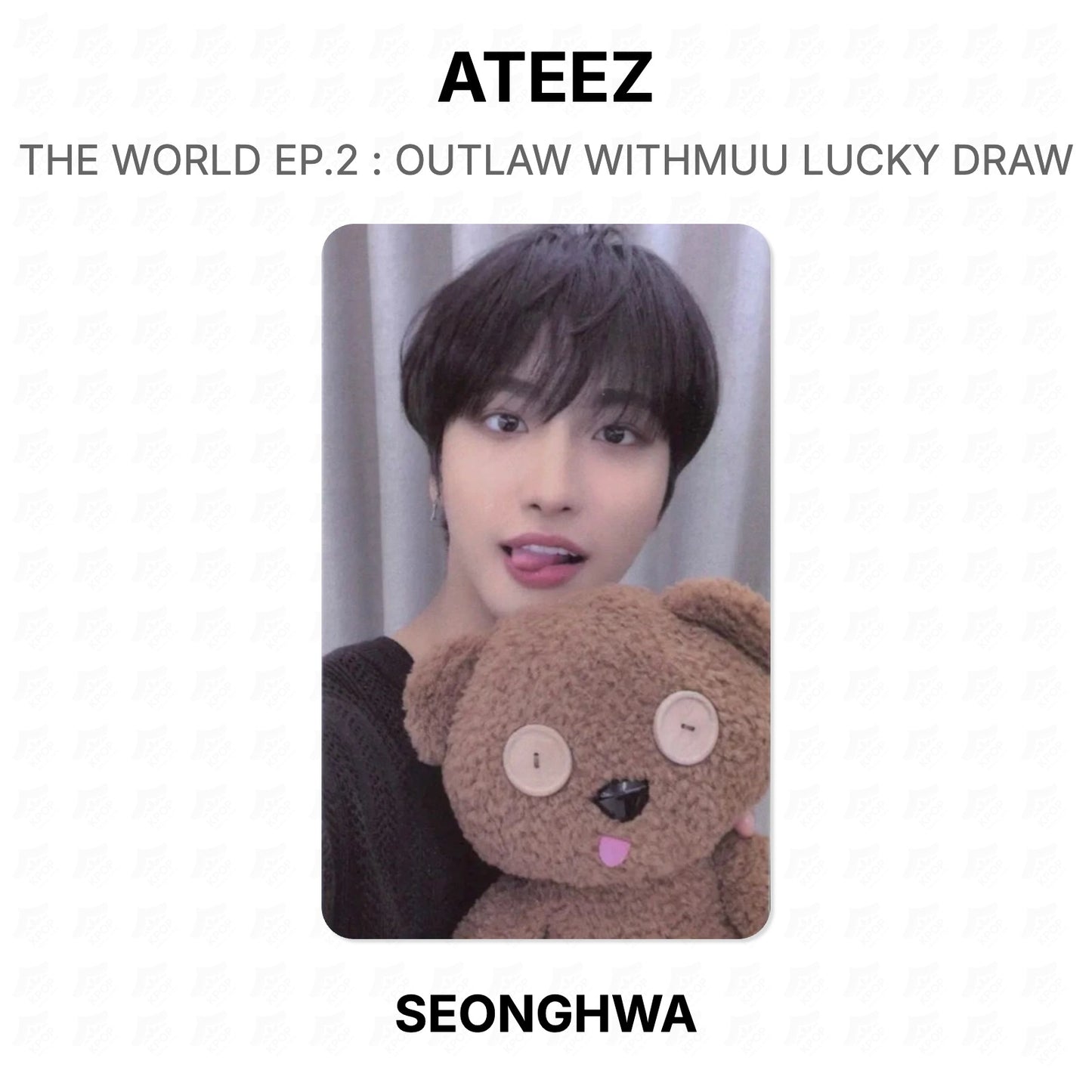 ATEEZ THE WORLD EP.2 : OUTLAW WITHMUU LUCKY DRAW Official Photocard