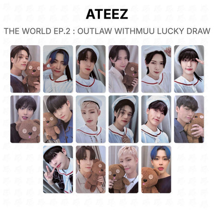 ATEEZ THE WORLD EP.2 : OUTLAW WITHMUU LUCKY DRAW Official Photocard