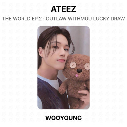 ATEEZ THE WORLD EP.2 : OUTLAW WITHMUU LUCKY DRAW Official Photocard
