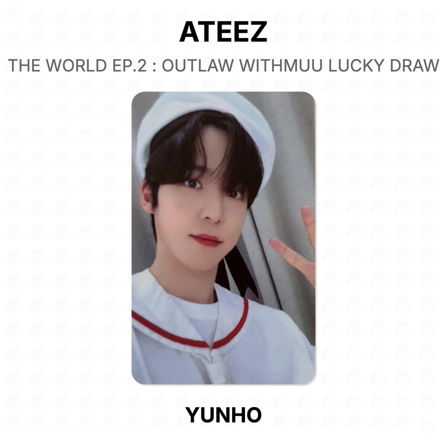 ATEEZ THE WORLD EP.2 : OUTLAW WITHMUU LUCKY DRAW Official Photocard