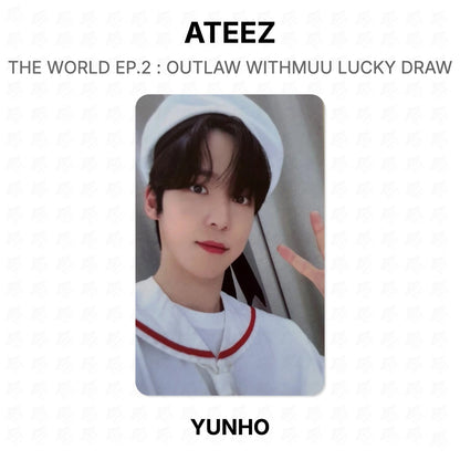 ATEEZ THE WORLD EP.2 : OUTLAW WITHMUU LUCKY DRAW Official Photocard