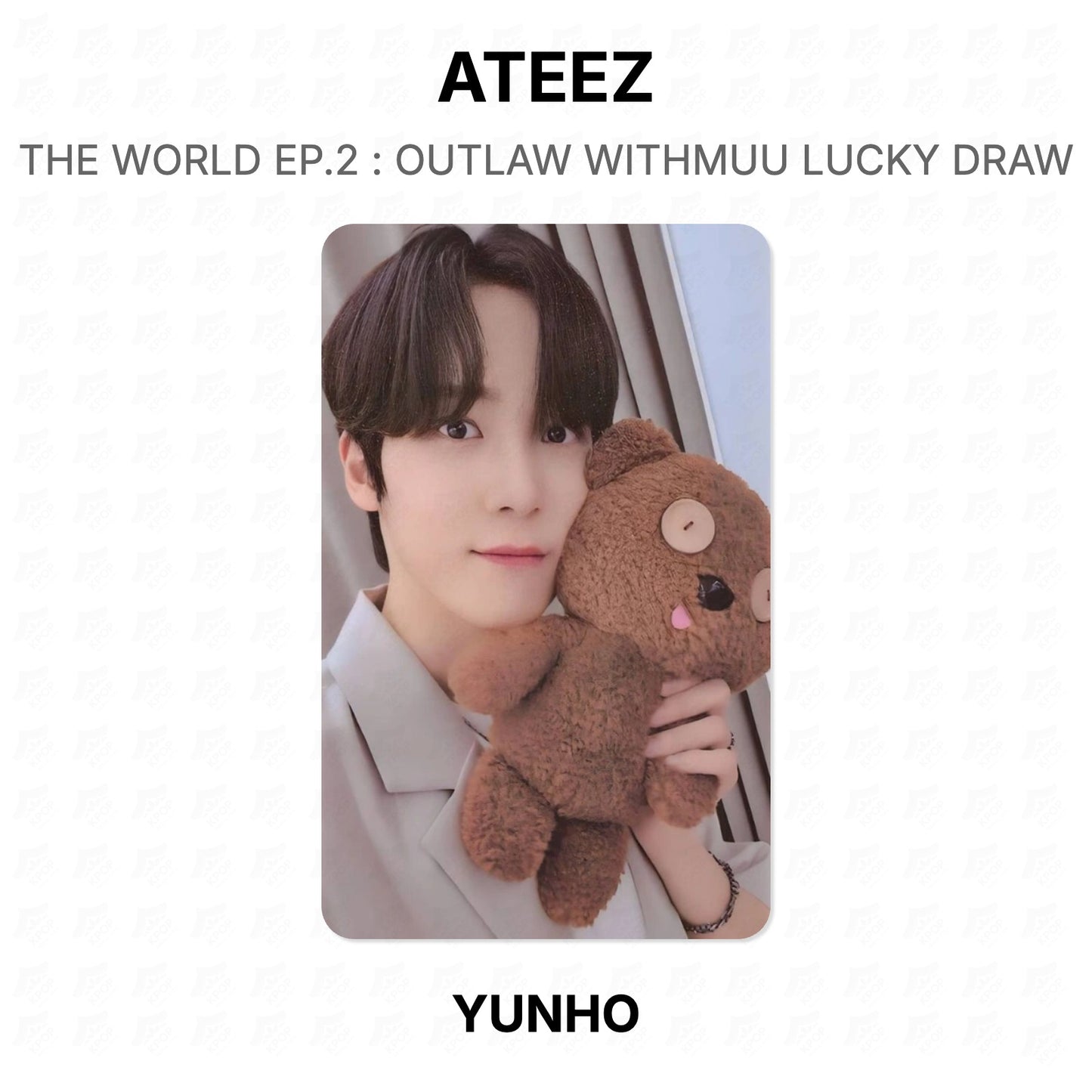 ATEEZ THE WORLD EP.2 : OUTLAW WITHMUU LUCKY DRAW Official Photocard