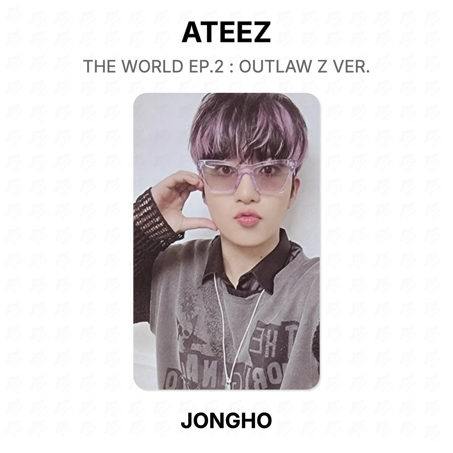 ATEEZ THE WORLD EP.2 : OUTLAW Z VER. Official Photocard