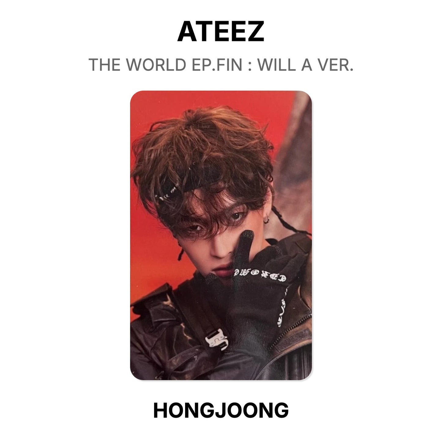 ATEEZ THE WORLD EP.FIN : WILL A VER. Offizielle Photocard