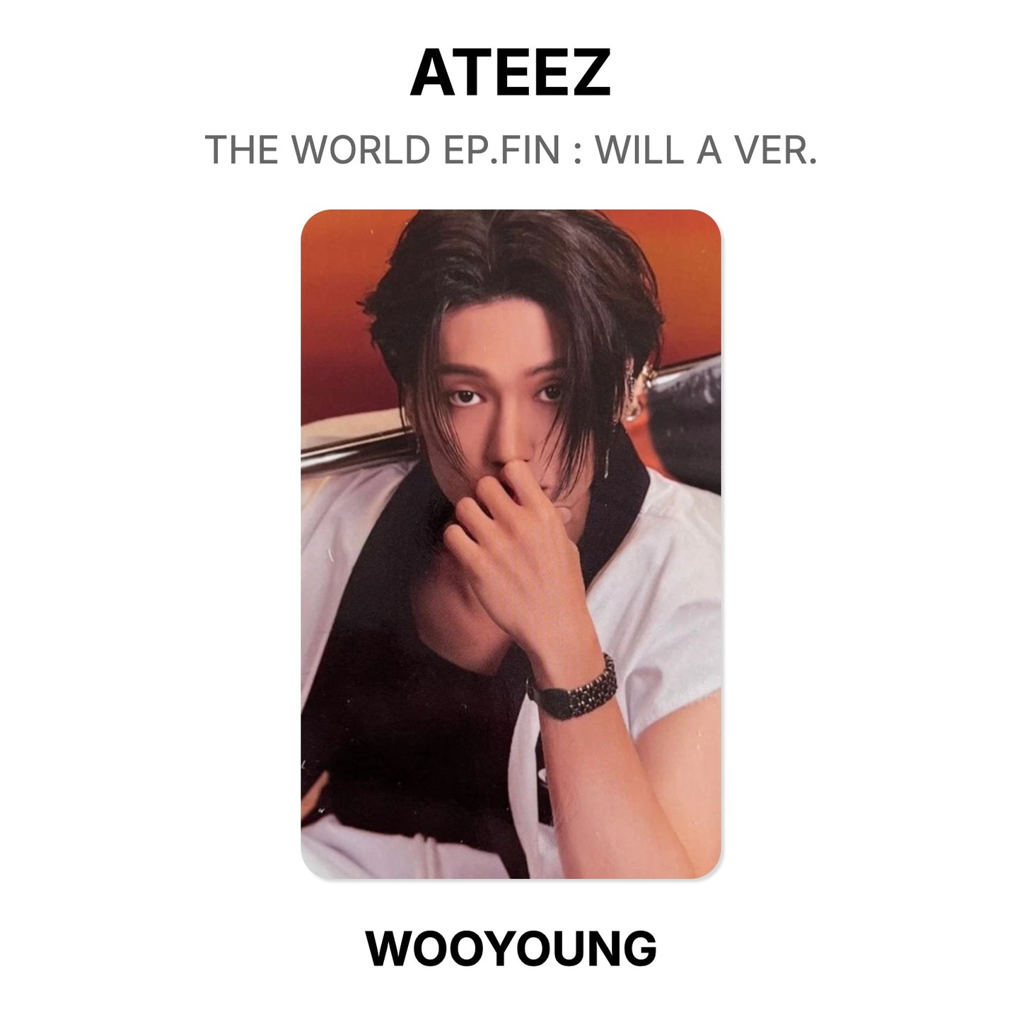 ATEEZ THE WORLD EP.FIN : WILL A VER. Offizielle Photocard