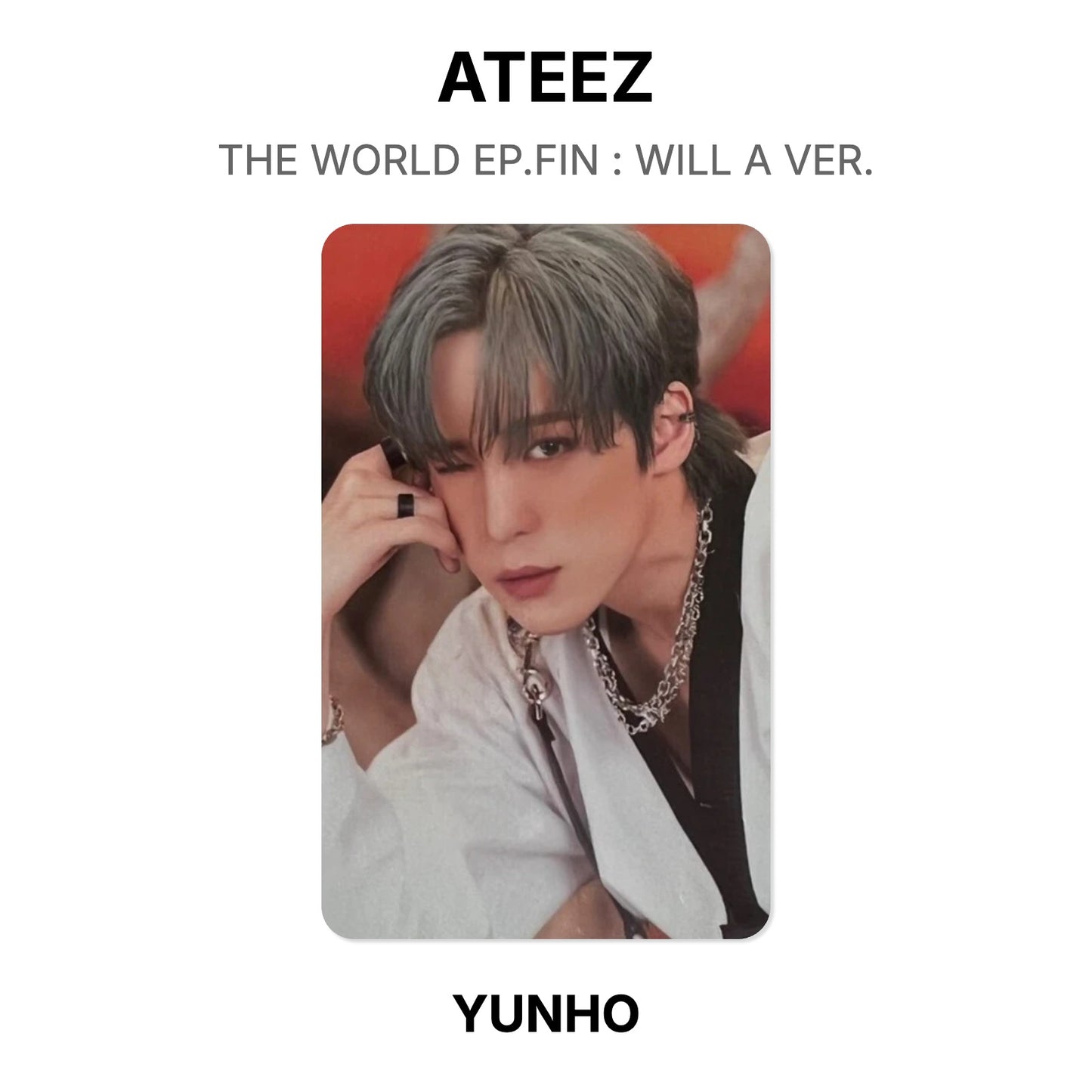 ATEEZ THE WORLD EP.FIN : WILL A VER. Offizielle Photocard
