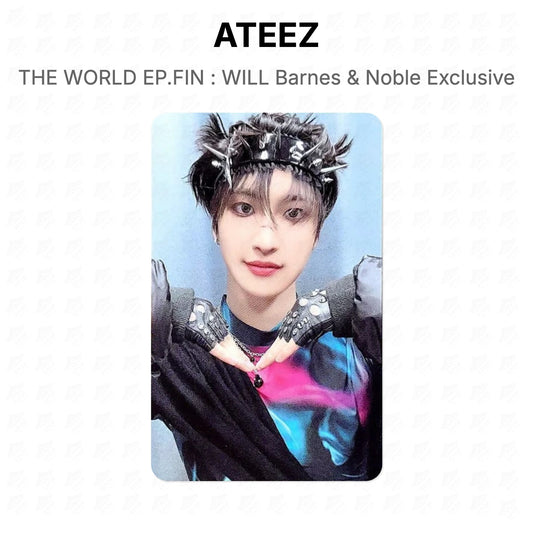 ATEEZ THE WORLD EP.FIN : WILL Barnes & Noble Exclusive Official Photocard