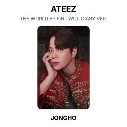 ATEEZ THE WORLD EP.FIN : WILL DIARY VER. photocard oficial