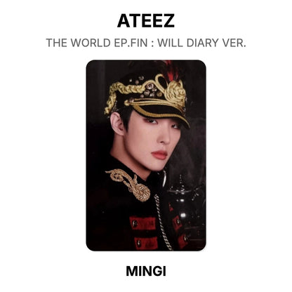 ATEEZ THE WORLD EP.FIN : WILL DIARY VER. photocard oficial