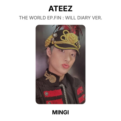 ATEEZ THE WORLD EP.FIN : WILL DIARY VER. photocard oficial