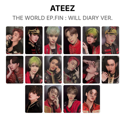ATEEZ THE WORLD EP.FIN : WILL DIARY VER. Official Photocard