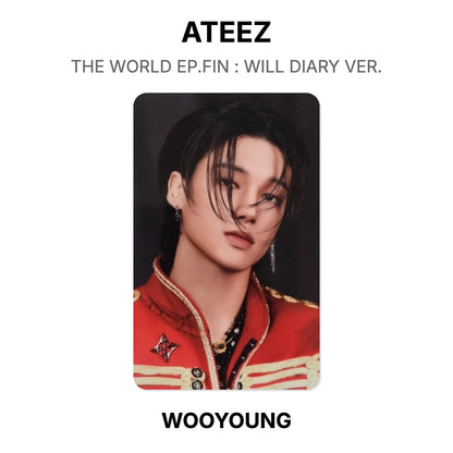 ATEEZ THE WORLD EP.FIN : WILL DIARY VER. photocard oficial