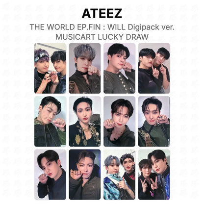 ATEEZ THE WORLD EP.FIN : WILL Digipack ver. MUSICART LUCKY DRAW Official Photocard