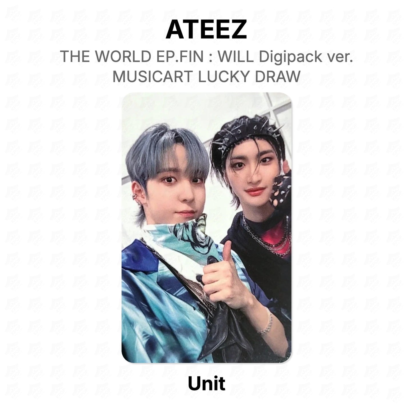 ATEEZ THE WORLD EP.FIN : WILL Digipack ver. MUSICART LUCKY DRAW Official Photocard