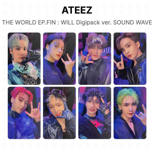 ATEEZ THE WORLD EP.FIN : WILL Digipack ver. SOUND WAVE Official Photocard