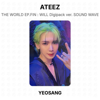 ATEEZ THE WORLD EP.FIN : WILL Digipack Ver. SOUND WAVE Offizielle Fotokarte