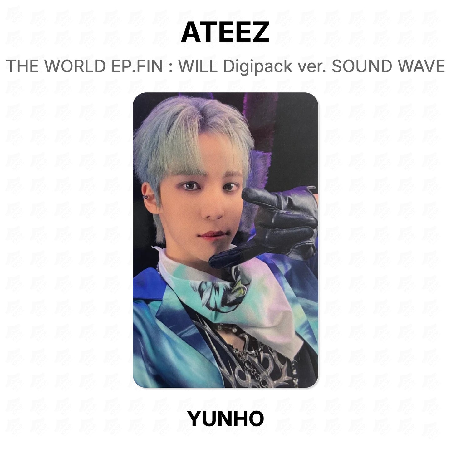 ATEEZ THE WORLD EP.FIN : WILL Digipack Ver. SOUND WAVE Offizielle Fotokarte