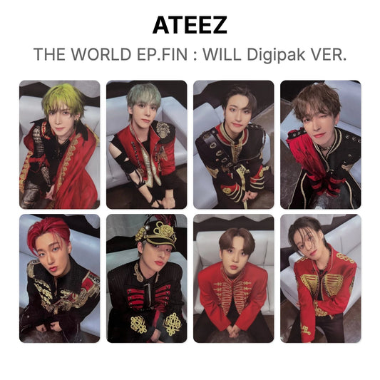 ATEEZ THE WORLD EP.FIN : WILL Digipak VER. Offizielle Photocard