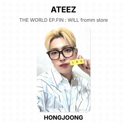 ATEEZ THE WORLD EP.FIN : WILL fromm store Official Photocard