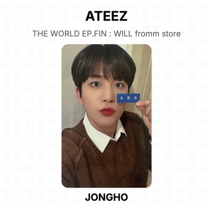 ATEEZ THE WORLD EP.FIN : WILL fromm store Official Photocard