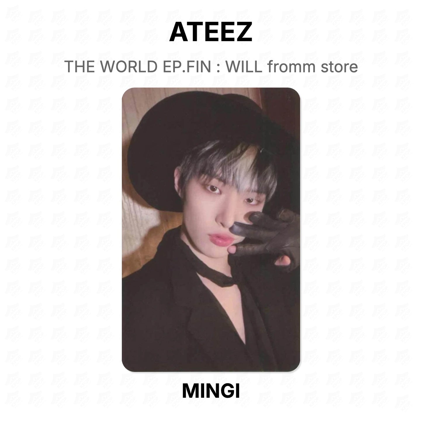 ATEEZ THE WORLD EP.FIN : WILL fromm store Official Photocard