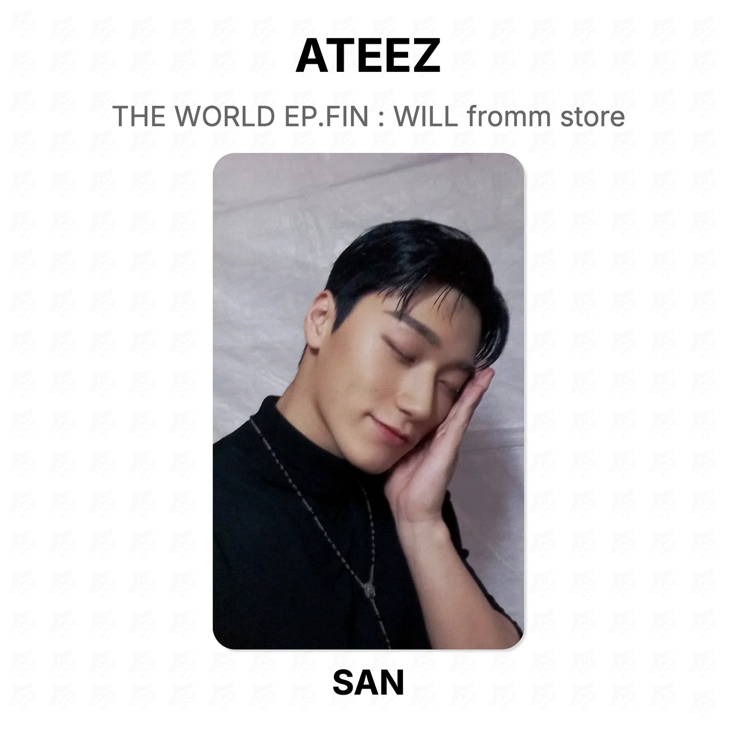 ATEEZ THE WORLD EP.FIN : WILL fromm store Official Photocard