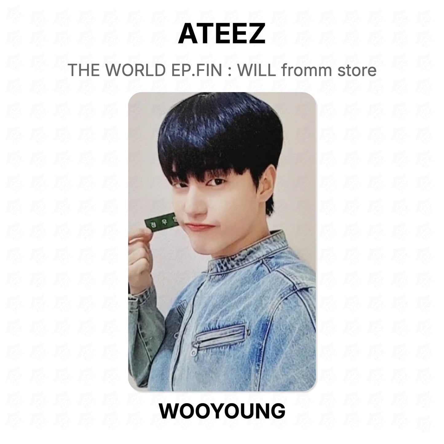 ATEEZ THE WORLD EP.FIN : WILL fromm store Official Photocard