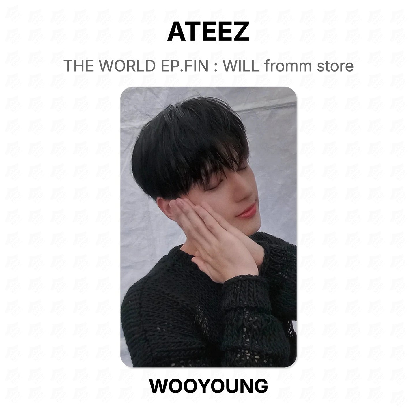 ATEEZ THE WORLD EP.FIN : WILL fromm store Official Photocard