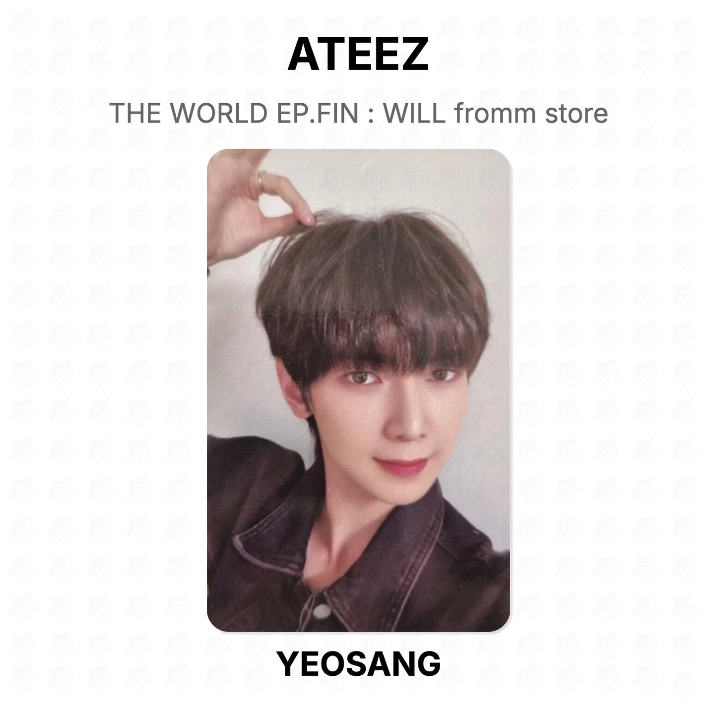 ATEEZ THE WORLD EP.FIN : WILL fromm store Official Photocard