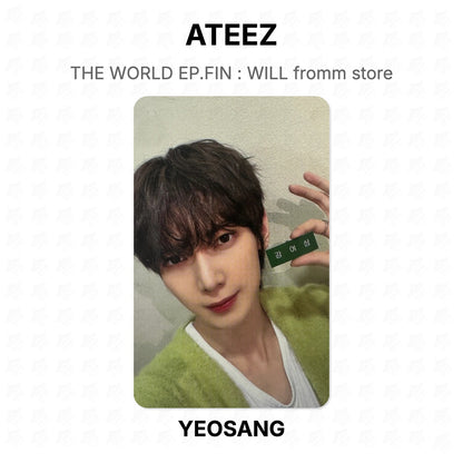 ATEEZ THE WORLD EP.FIN : WILL fromm store Official Photocard
