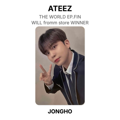 ATEEZ THE WORLD EP.FIN : WILL fromm store WINNER Official Photocard