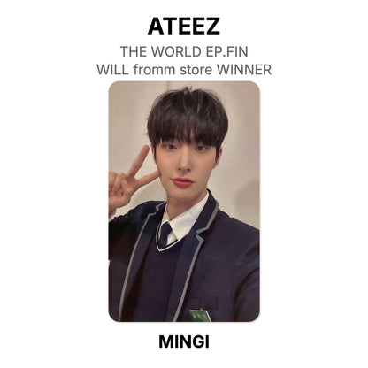 ATEEZ THE WORLD EP.FIN : WILL fromm store WINNER Official Photocard