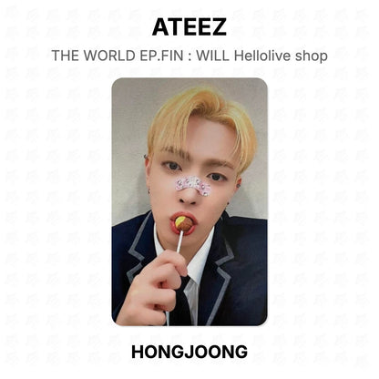 ATEEZ THE WORLD EP.FIN : WILL Hellolive shop Official Photocard