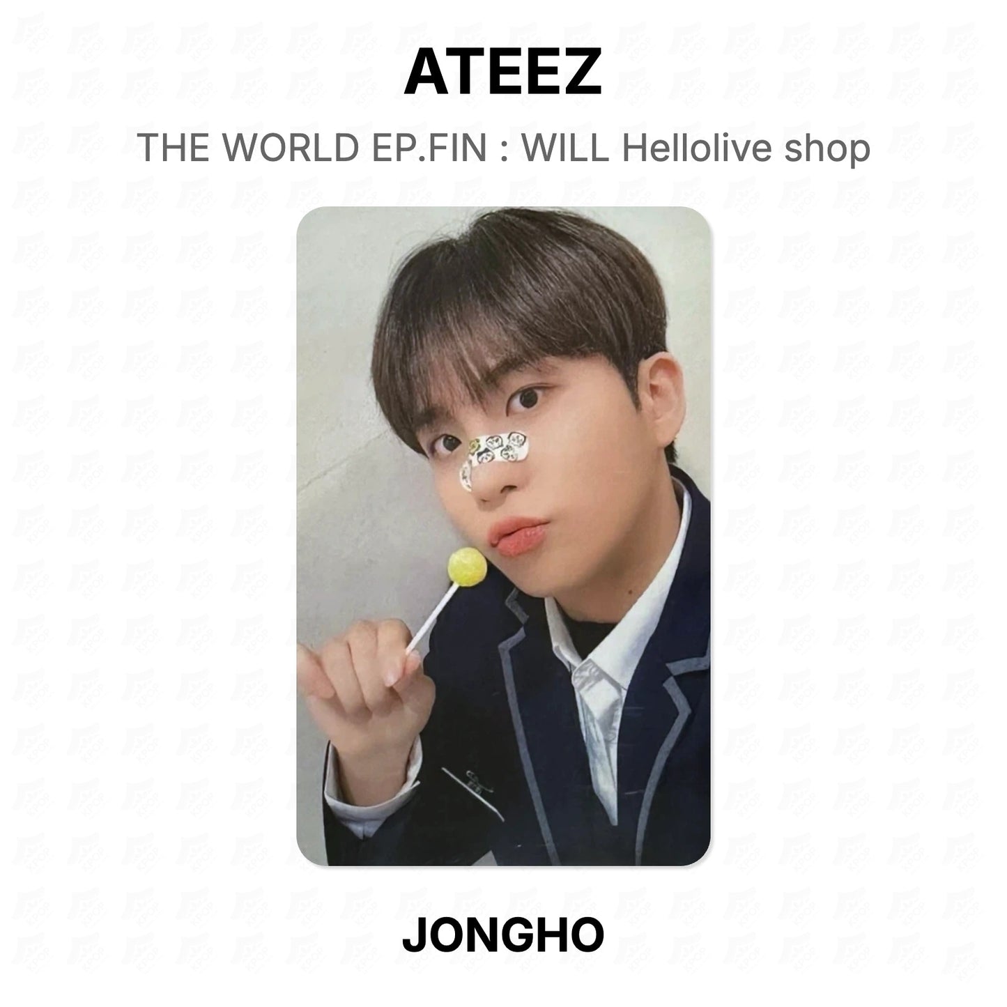 ATEEZ THE WORLD EP.FIN : WILL Hellolive shop Official Photocard
