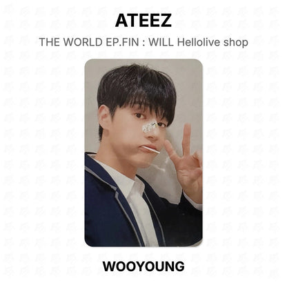 ATEEZ THE WORLD EP.FIN : WILL Hellolive shop Official Photocard